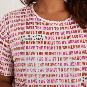 NWT Anthropologie Right to Be Heard Tee xs